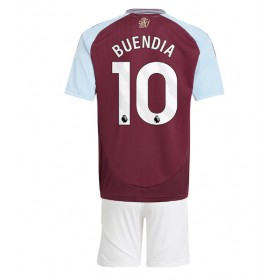 Aston Villa Emiliano Buendia #10 Hemmakläder Barn 2024-25 Kortärmad (+ Korta byxor)